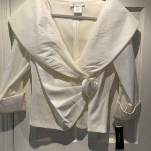 NWT Jackie Jon White Blouse Size 14